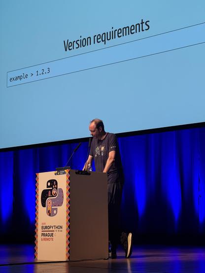 Brett explaining version requirements 